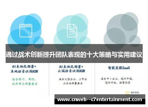 通过战术创新提升团队表现的十大策略与实用建议